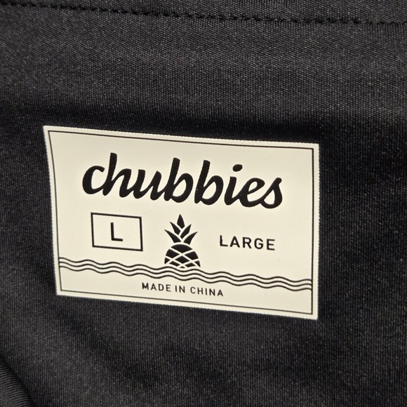Chubbies Mens Black Jogger Training Athletic Pants‎ Blue Drawstring Large - Picture 2 of 11